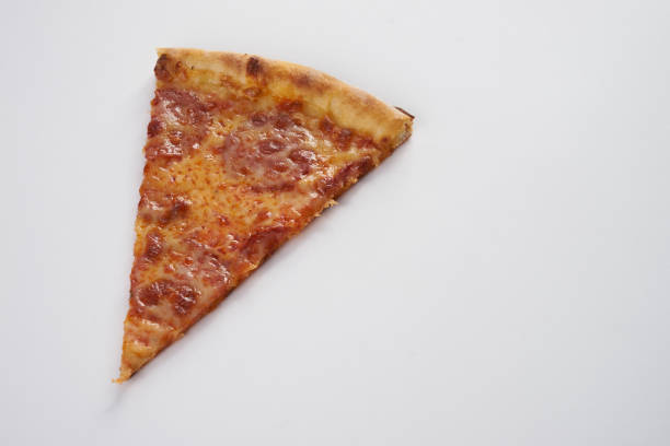 istock Slice of fresh italian pizza with pepperoni 643067146