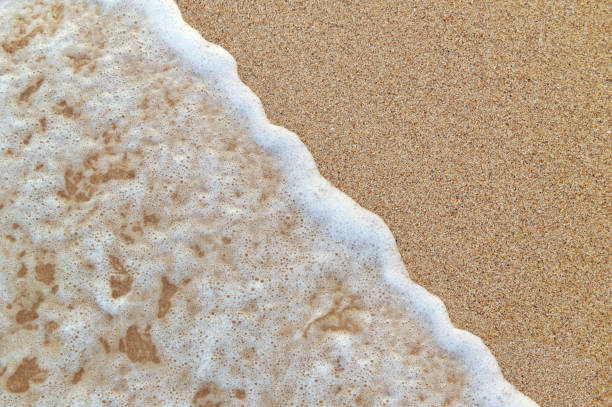 istock Water, foam and sand background 643071030