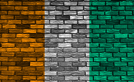 Flag of the African country Côte d’Ivoire