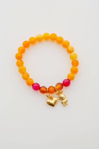 istock Closeup of natural stone bracelet 643083268