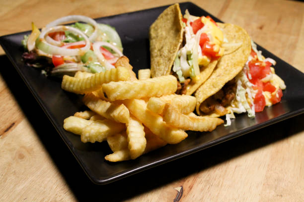 istock Taco Mexican American style sauce Thailand. 643090060
