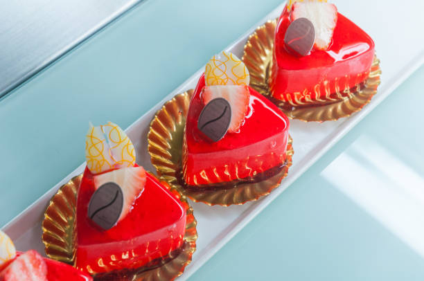 istock Closeup of colorful cupcakes 643103748