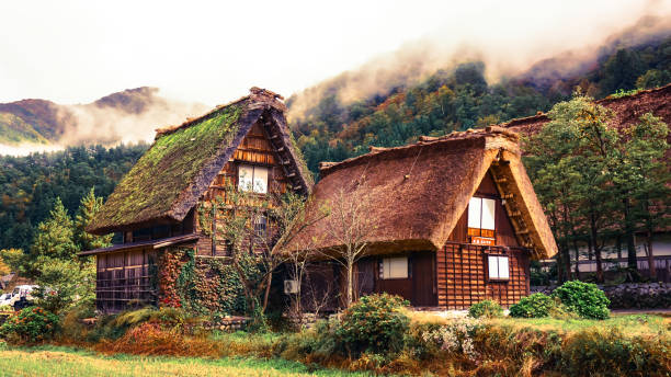 istock Ancient famous village in Japan 643119428