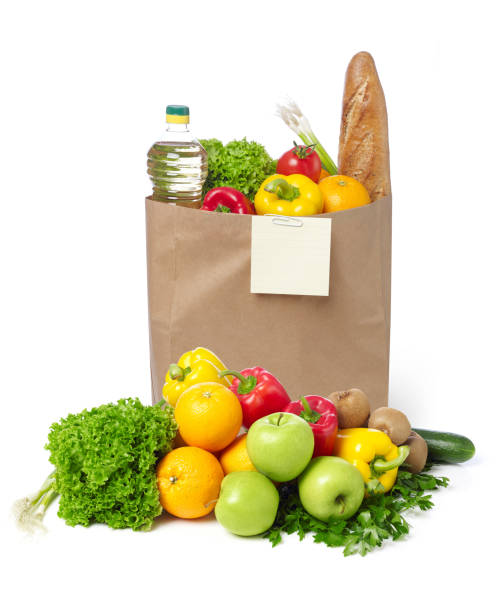 istock Groceries in paper bag 643126628