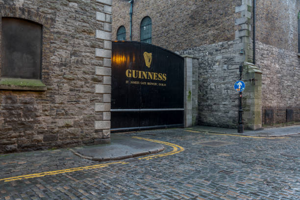 puerta de la cervecería guinness, dublín - guinness fotografías e imágenes de stock