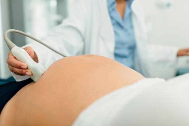istock Ultrasound Examination In Doctors Office 643139974