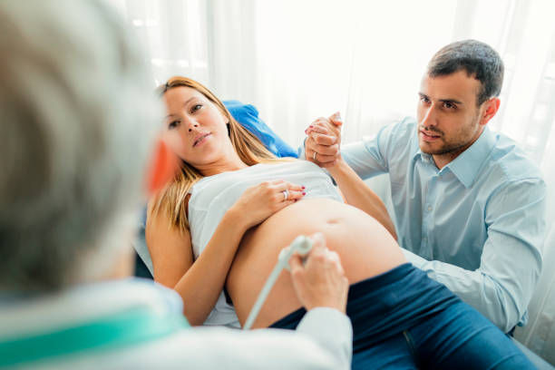 istock Ultrasound Examination In Doctors Office 643143092