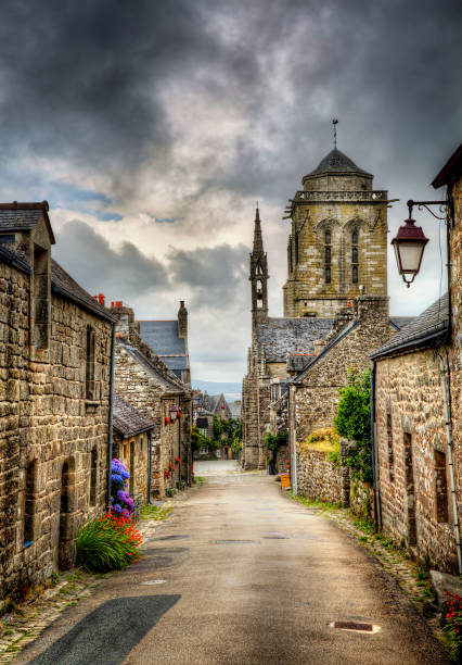 From Locronan, with St Ronan Church, Chateaulin, Brittany