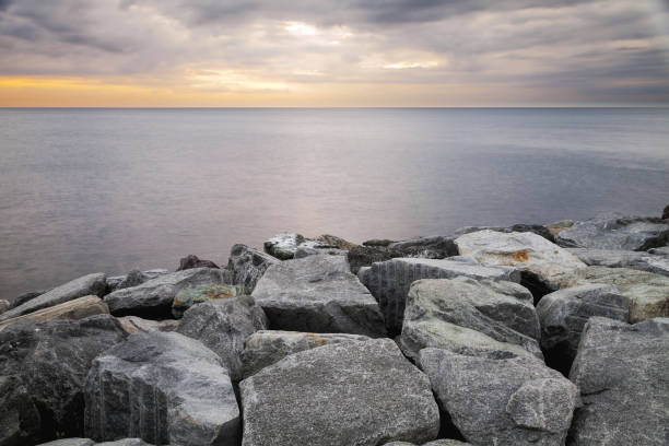 istock Sunset over the sea. Color image 643175582