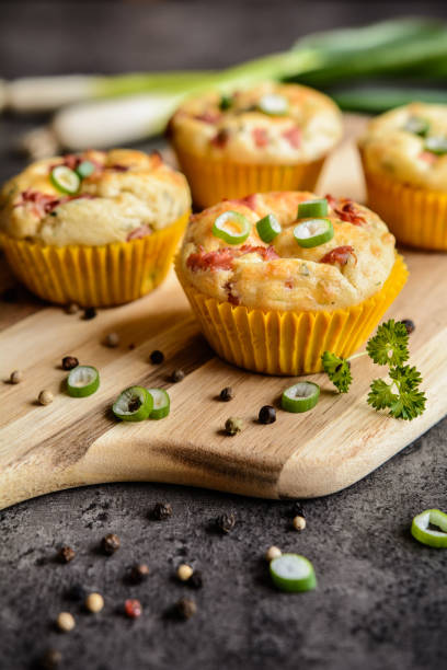 istock Salty bacon muffins with onion 643196986