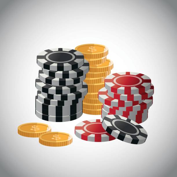 istock Poker design, game and chips concept ,, casino games 643197450