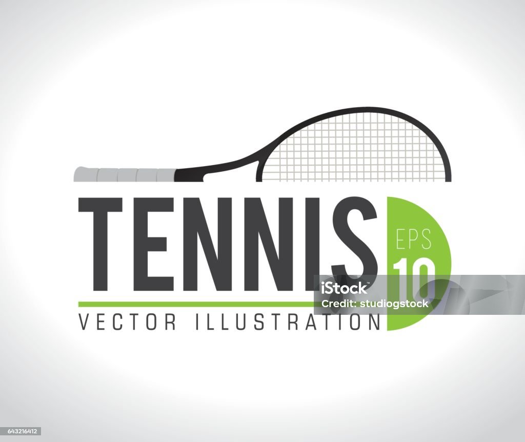 Sport design, illustration vectorielle - clipart vectoriel de Tennis libre de droits