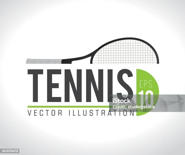 Sports Design Vector Illustration Stock Illustration - Download Image Now - Tennis, Tennis Racket, Motion