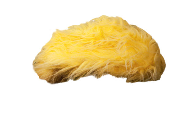 Isolated yellow toupee - fotografia de stock