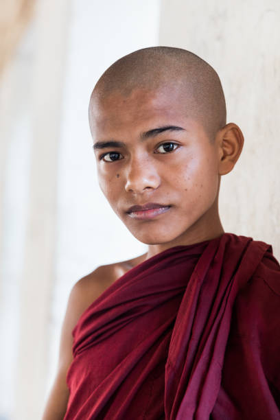 istock Smiling Novice Monk Myanmar Real People Portrait 643239024