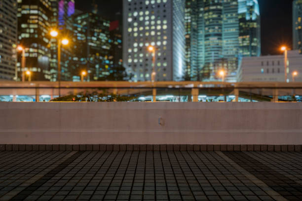 istock night scene of downtown district,Hong Kong,China 643239074