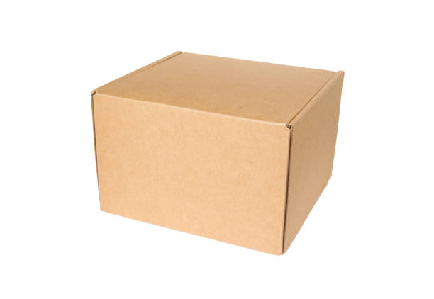istock Cardboard box isolated on a white background 643251196
