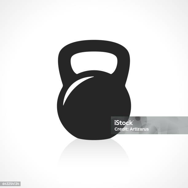 Kettlebell Icon Stock Illustration - Download Image Now - Kettlebell, Vector, Exercise Equipment