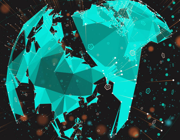 istock Science and Technology Earth, the future of digital earth technology 643254310