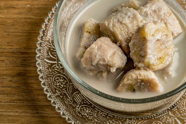 istock Banana in coconut milk, Thai dessert 643259002