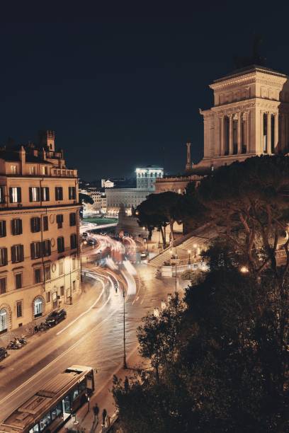 istock Rome Street View at night 643261720