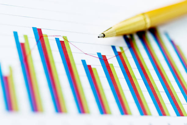 istock Pen on financial graphs and charts 643262460