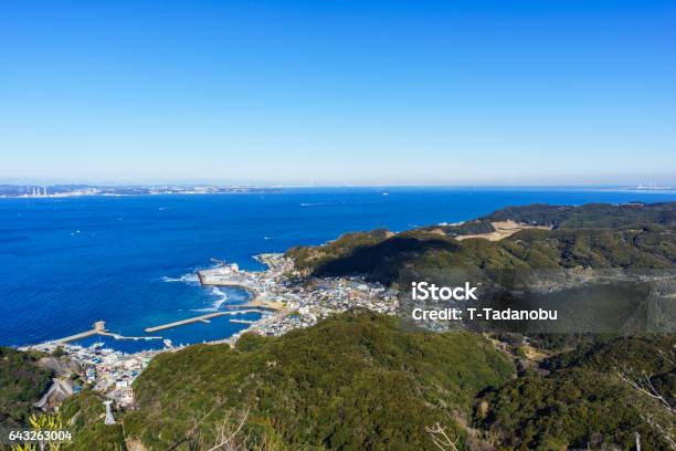 View From Mount Nokogiri Chiba Stock Photo - Download Image Now - Mountain, Blue, Chiba Prefecture