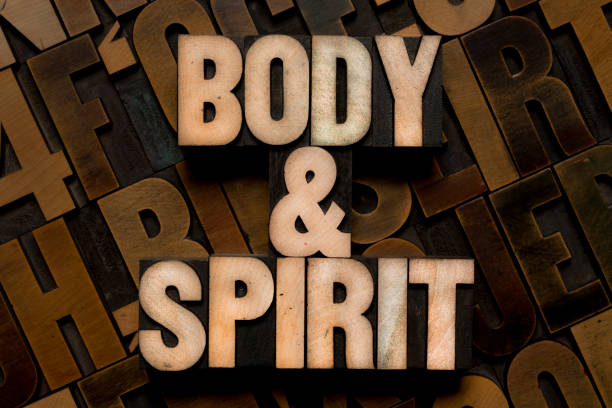 istock Letterpress type - BODY & SPIRIT 643267066