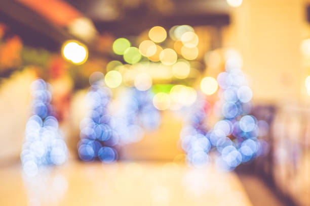 istock Blurred background,Group of christmas tree decoration with bokeh light,Holiday concept 643286518