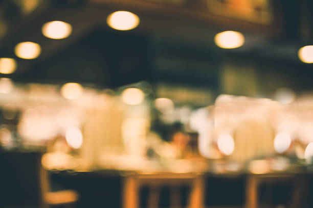 istock Blurred background,night club bar shop with bokeh light 643286550