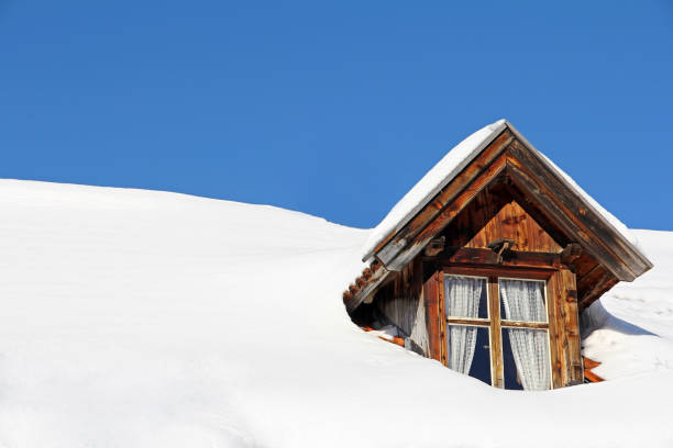 istock A lot of snow on a house roof 643292904