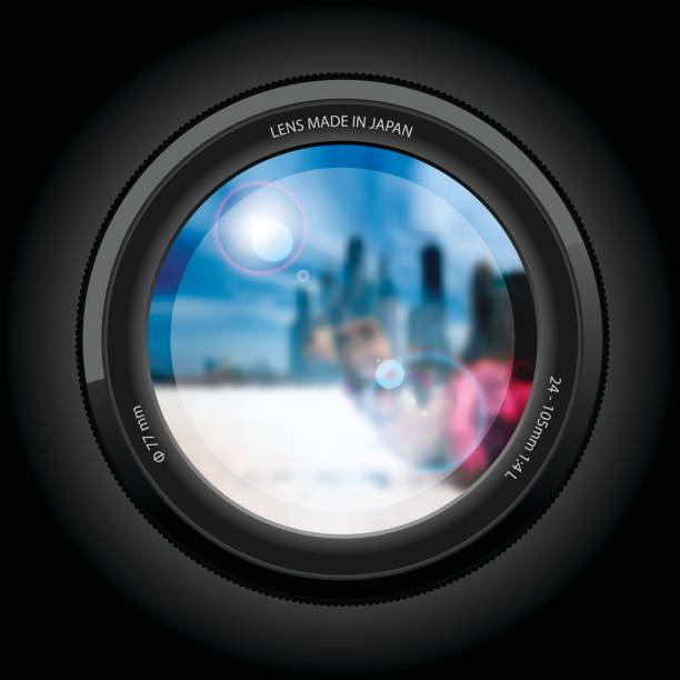urban landscape. View of the lens.