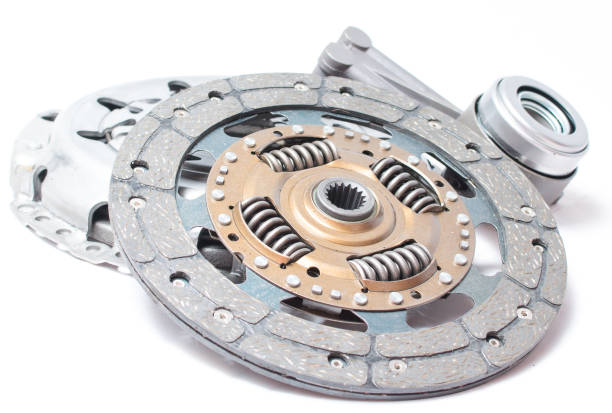 istock Brand new clutch kit on the white background 643314252