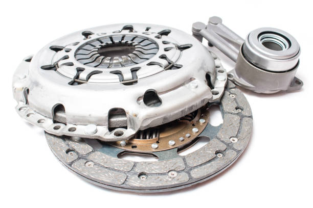 istock Brand new clutch kit on the white background 643314312