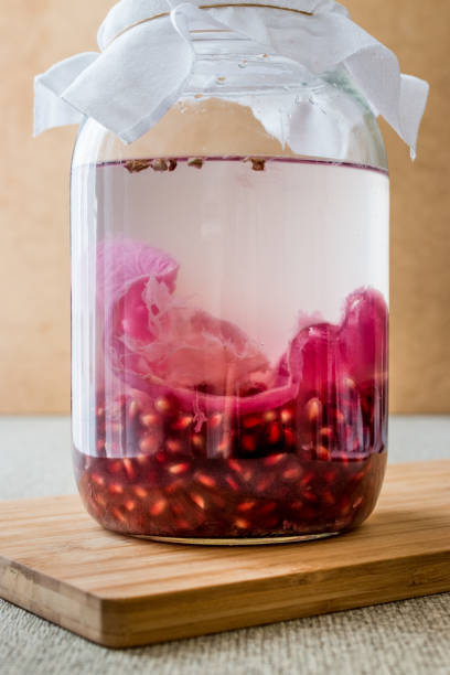istock Pomegranate vinegar or juice in bottle. 643317882