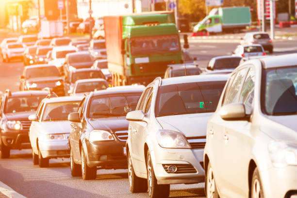 istock Traffic jam on the highway 643324380
