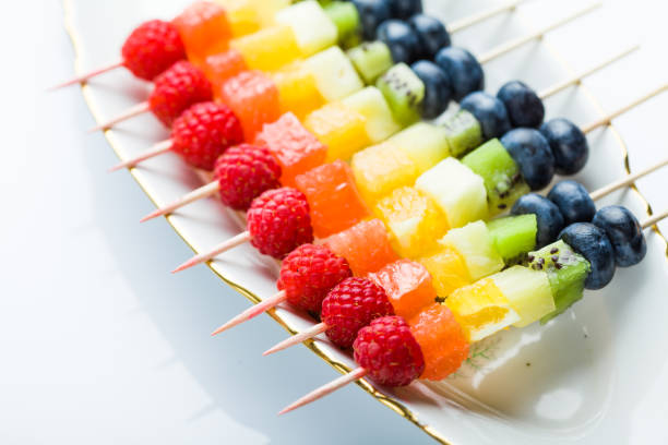 istock Fresh summer fruits on sticks 643336336