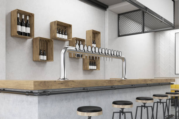 istock Clsoe up of  bar stand in a cafe 643351190