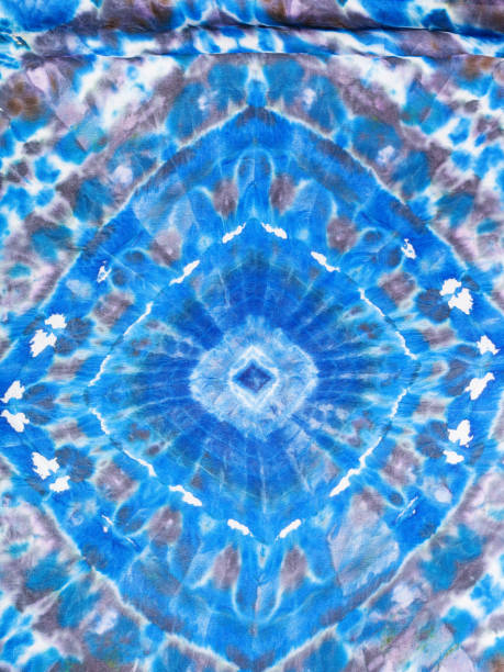 istock silk scarf with abstract blue geometric ornament 643354608