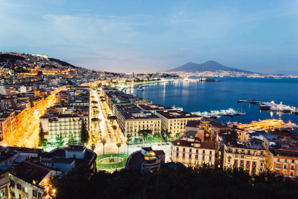 istock Naples, scenic view from a Posillipo terrace 643358010