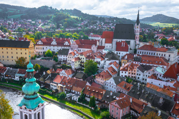 istock cityscape of Cesky Krumlov 643368250