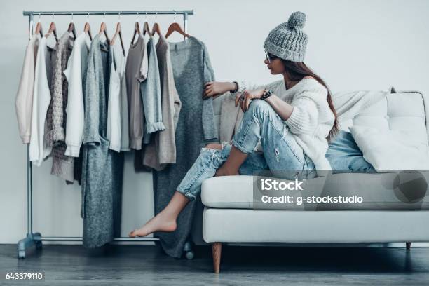 Maybe This One Stock Photo - Download Image Now - Closet, Fashion, Clothing