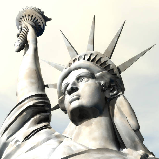 istock 3D Rendering, 3D Illustration of the Statue of Liberty 643412304