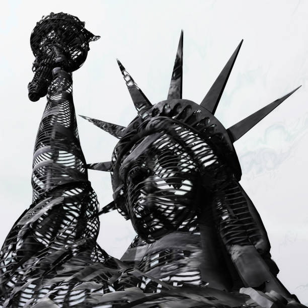 istock 3D Rendering, 3D Illustration of the Statue of Liberty 643412344