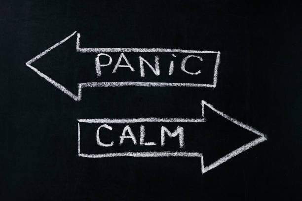 istock Panic or calm stop panicking stay easy and relaxed 643427802