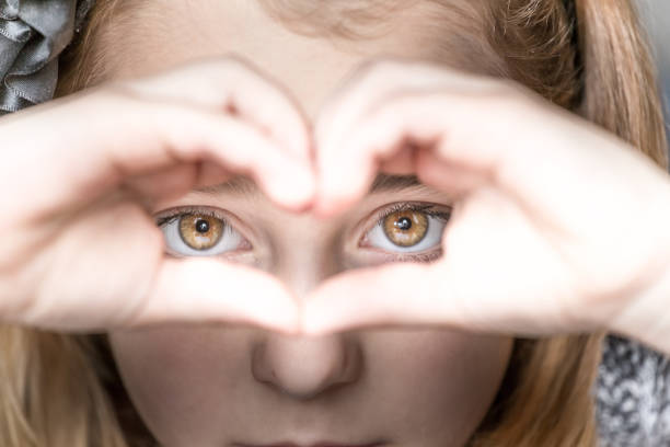 istock Closeup of child eyes, selective focus 643431658