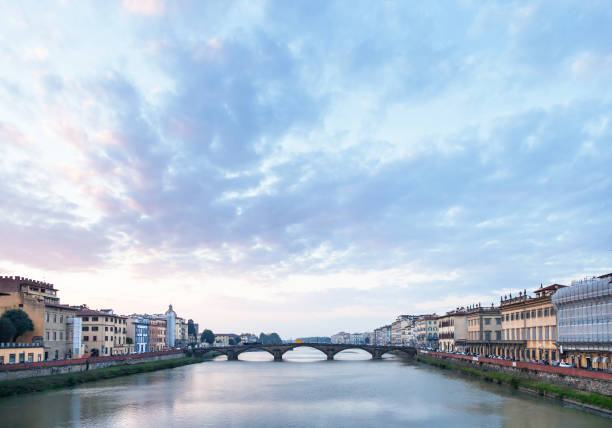 istock blue clouds over Arno River and Ponte alla Carraia 643436482