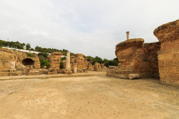 istock Ancient ruins of baths at tunisia, Carthage 643439772