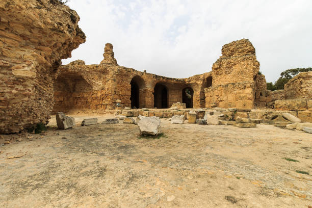 istock Ancient ruins of baths at tunisia, Carthage 643439784
