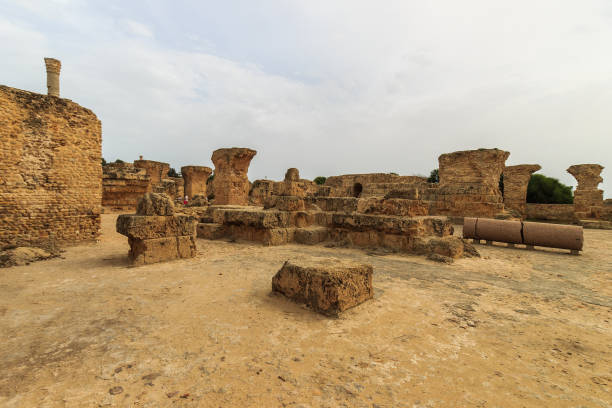 istock Ancient ruins of baths at tunisia, Carthage 643439804